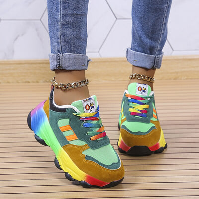 Sapatos ortopédicos arco -íris