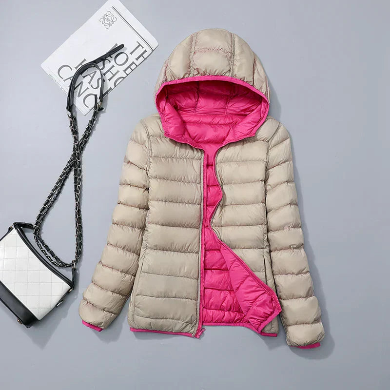 Damen Daunenjacke mit Kapuze