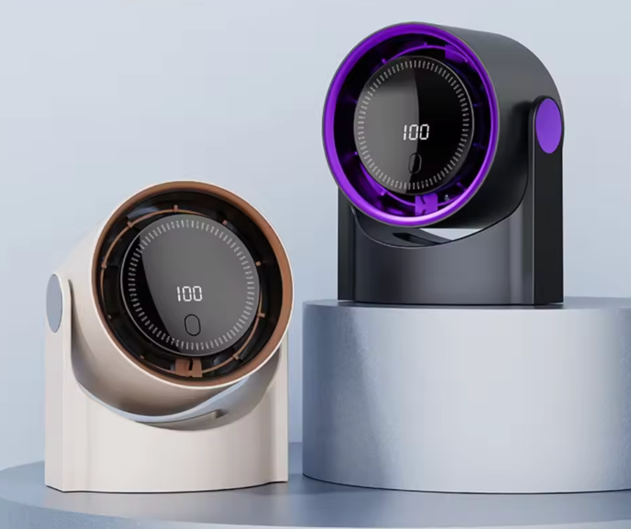 Fã de mesa ultrasilencioso sem lâminas - refrigerador de ar seguro e eficaz para o calor do verão
