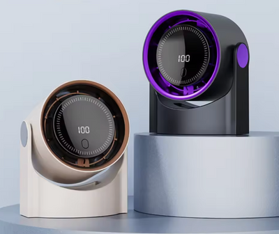 Fã de mesa ultrasilencioso sem lâminas - refrigerador de ar seguro e eficaz para o calor do verão