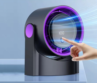 Fã de mesa ultrasilencioso sem lâminas - refrigerador de ar seguro e eficaz para o calor do verão