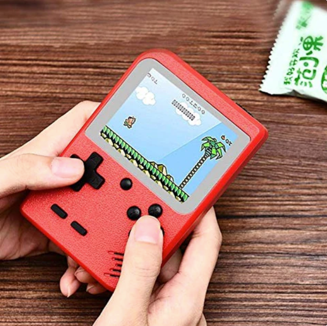 Console de jogos retro portátil com 400 jogos