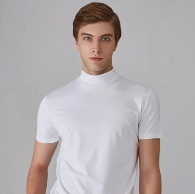 LUCASCUDIERA - camisa alta do pescoço para homens