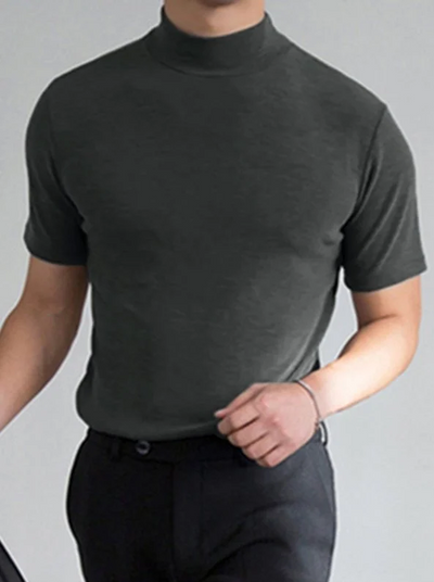 LUCASCUDIERA - camisa alta do pescoço para homens