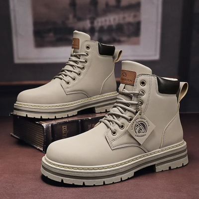 Cómodas botas con cordones para hombre