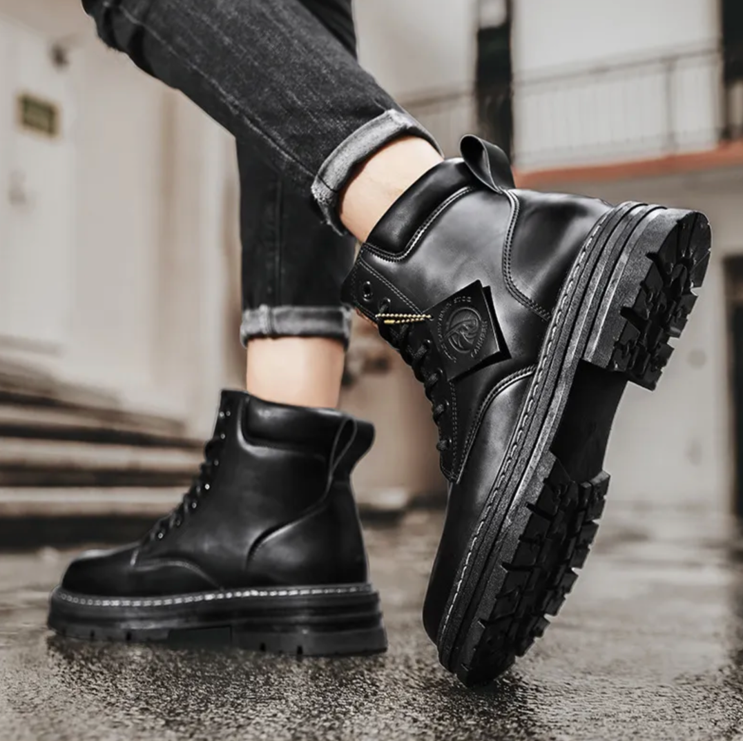 Cómodas botas con cordones para hombre