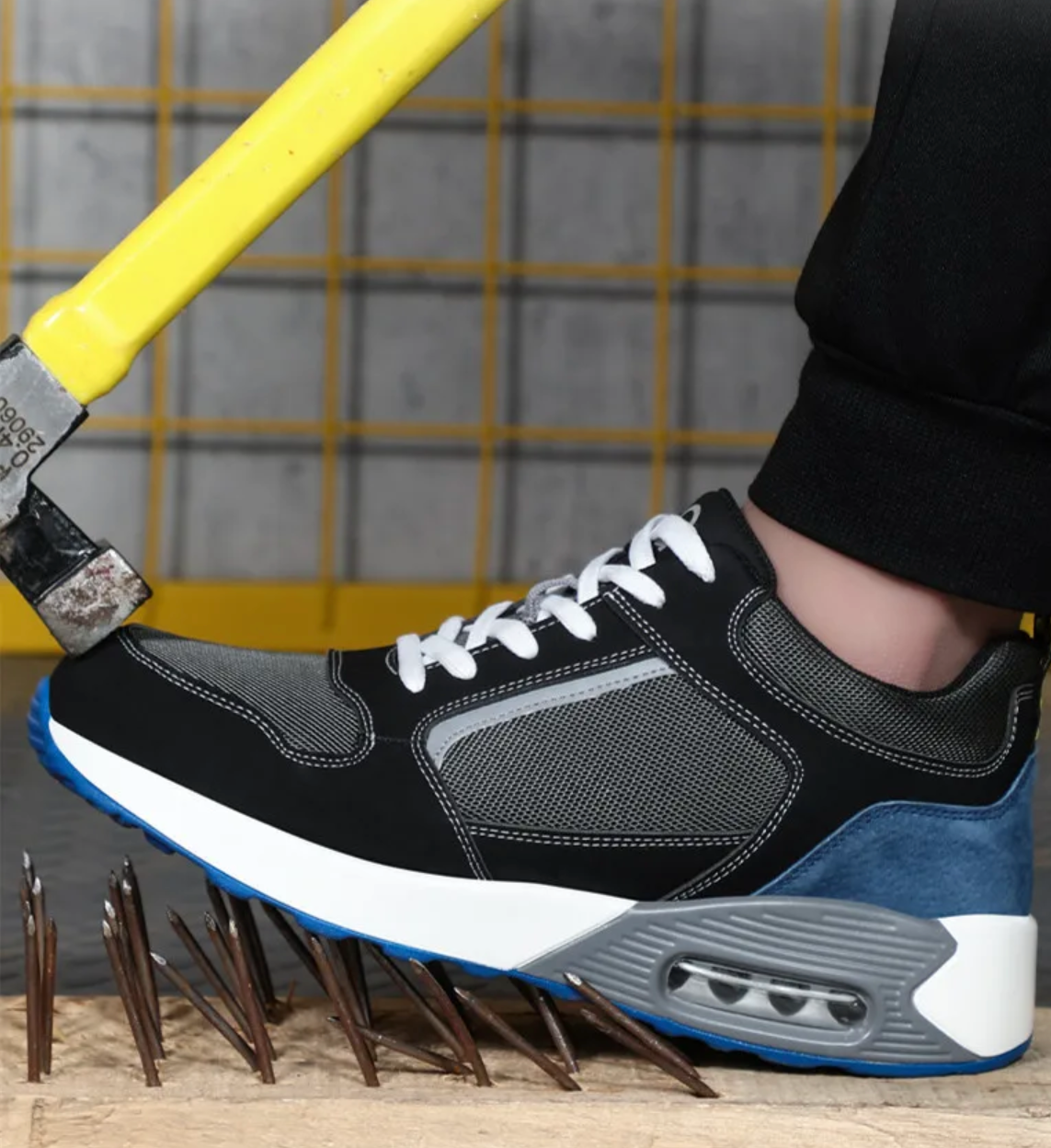 Sapatos de trabalho ortopédicos | Sapatos de segurança unissexo com biqueira de aço