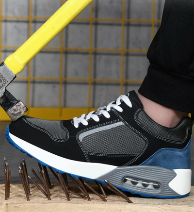 Sapatos de trabalho ortopédicos | Sapatos de segurança unissexo com biqueira de aço