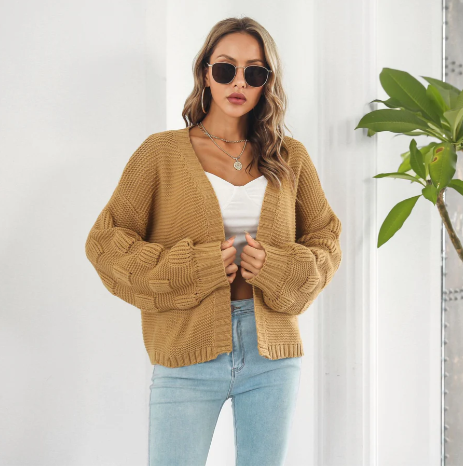 Pull luxueux pour femme, chaud et à manches longues