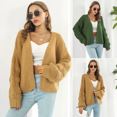 Pull luxueux pour femme, chaud et à manches longues