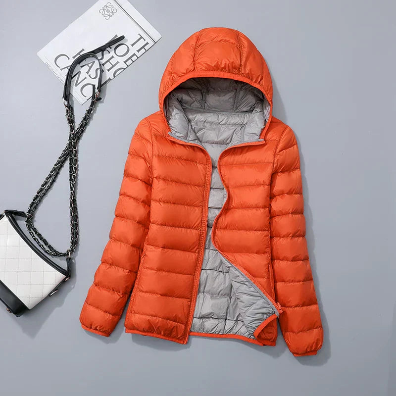 Damen Daunenjacke mit Kapuze