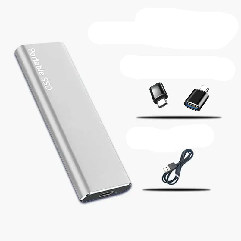 4TB SSD externo - unidade de armazenamento Ultra -grape, compacta e duradoura