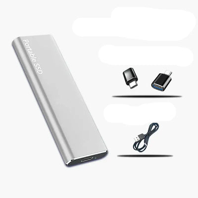 4TB SSD externo - unidade de armazenamento Ultra -grape, compacta e duradoura