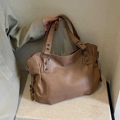 Lunelle - bolsa de couro macia grande