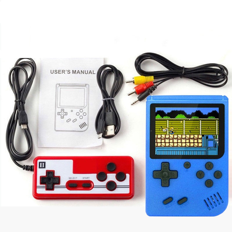 Console de jogos retro portátil com 400 jogos
