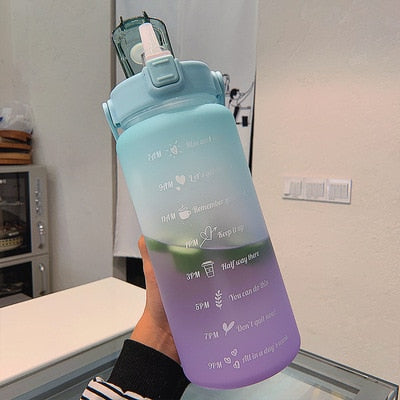 Motivational water bottle | 2l respectful of the environment