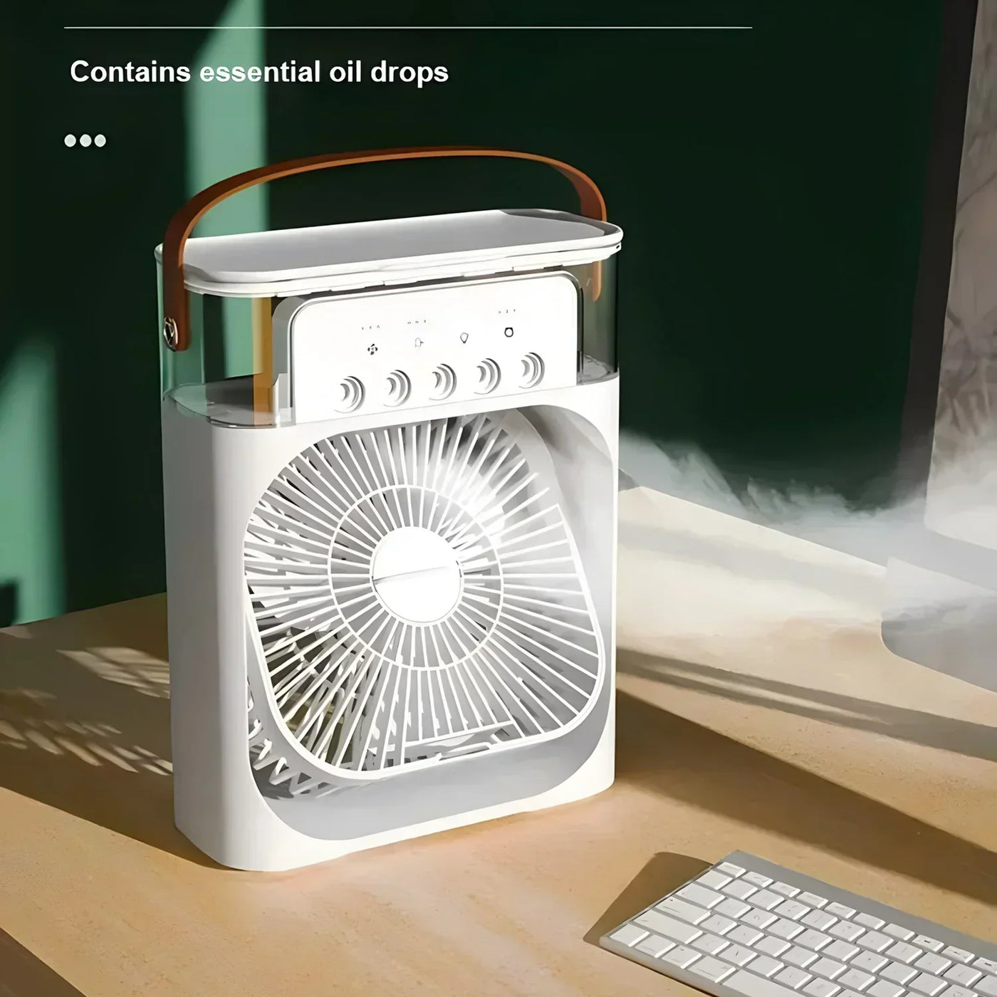 AirCooler Pro 3 em 1: ventilador, ar condicionado e umidificador com iluminação LED de cores