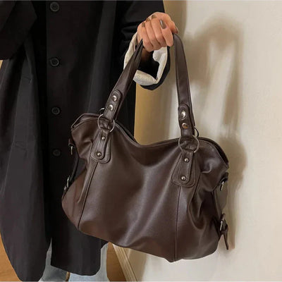 Lunelle - bolsa de couro macia grande