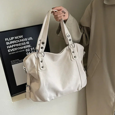 Lunelle - bolsa de couro macia grande