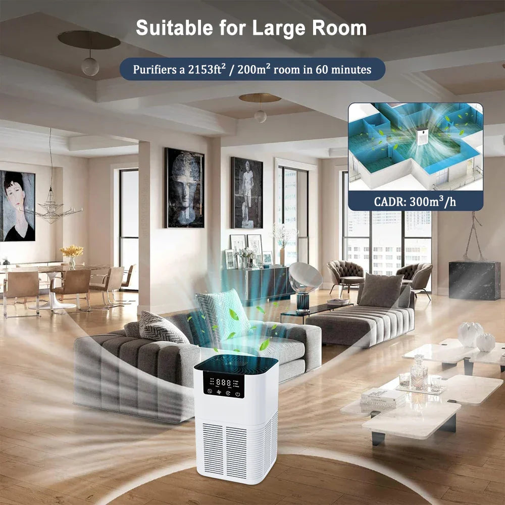 Purificatore d'aria con filtro HEPA e aromaterapia - Purificazione dell'aria silenziosa per casa e camera da letto
