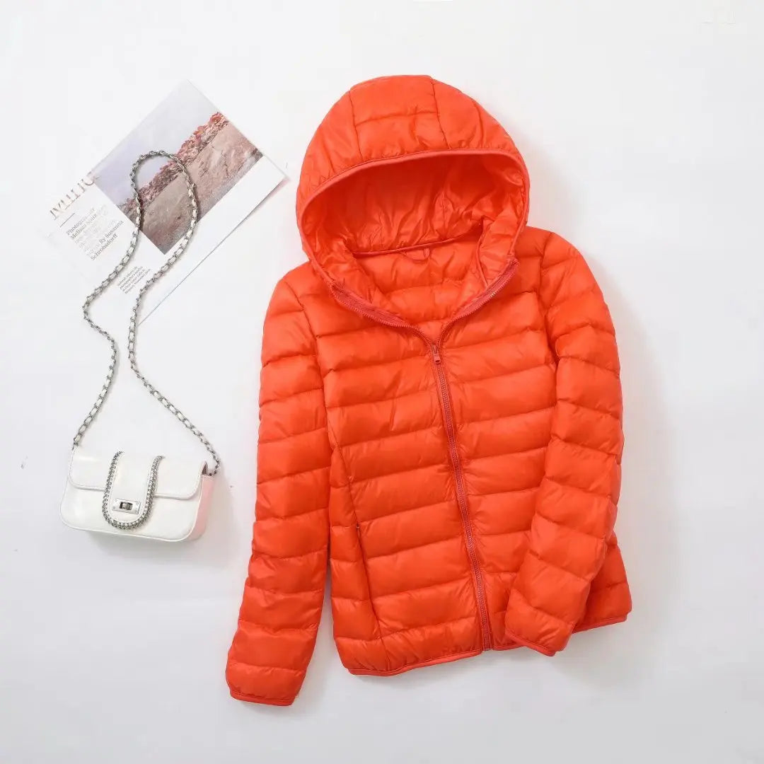 Damen Daunenjacke mit Kapuze