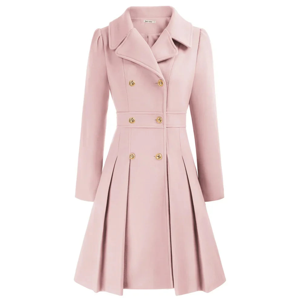 Grace - Manteau pour femme | Élégante veste de marin en laine avec coupe en A