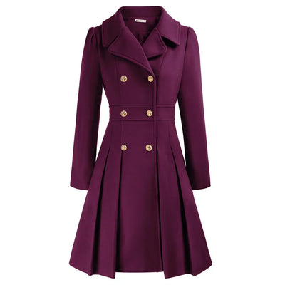 Grace - Manteau pour femme | Élégante veste de marin en laine avec coupe en A