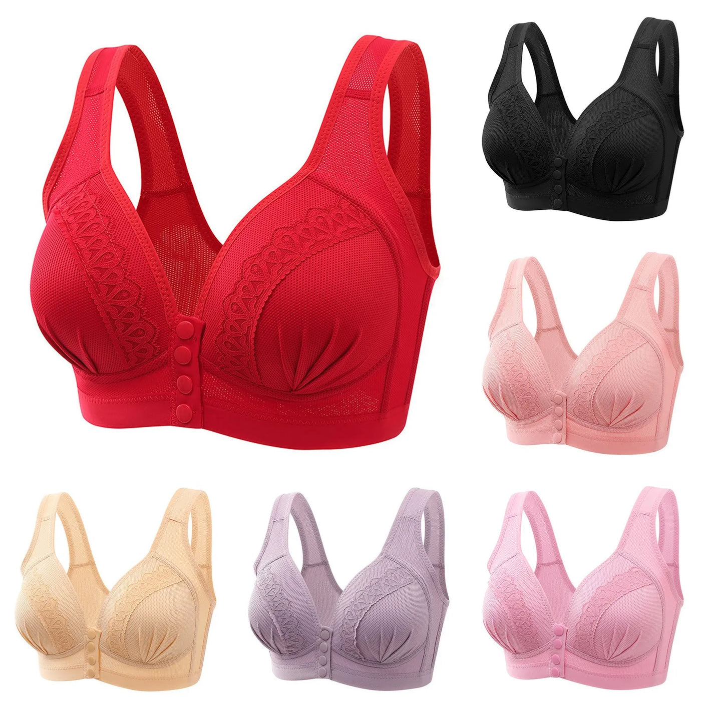 Push -up sutiã com fechamento frontal - gabriella