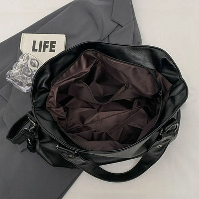 Lunelle - bolsa de couro macia grande