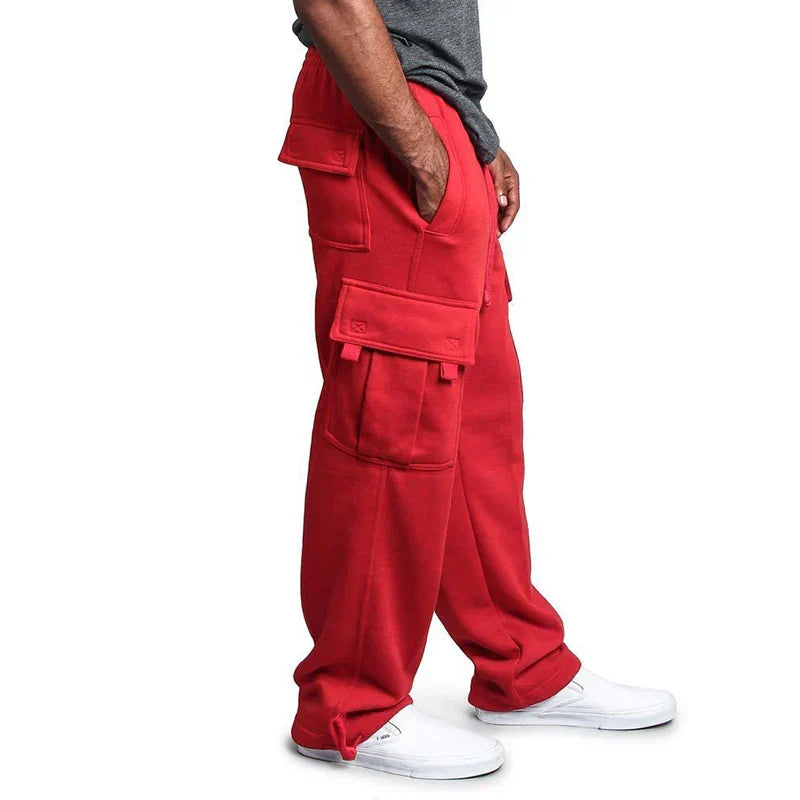 Pantalone cargo multitasche da uomo