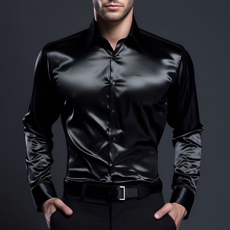 Paolofiorini - camisas de cetim de luxo