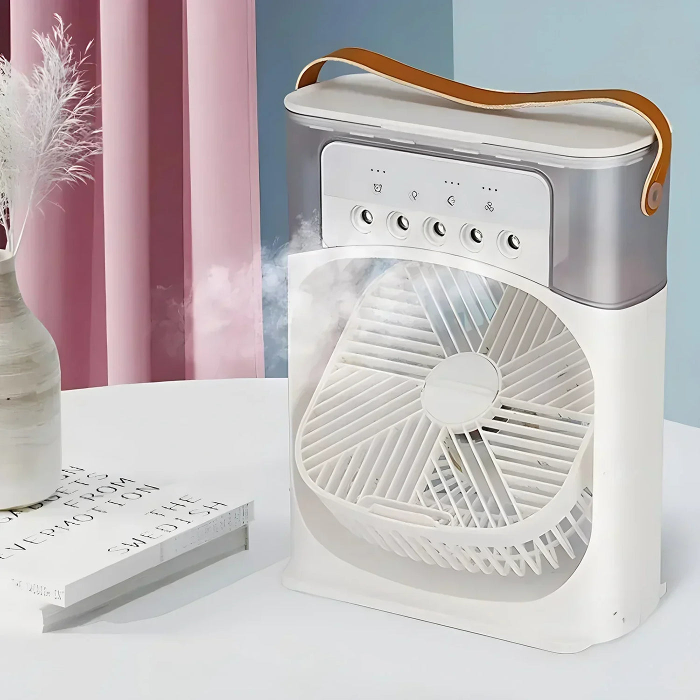 AirCooler Pro 3 em 1: ventilador, ar condicionado e umidificador com iluminação LED de cores