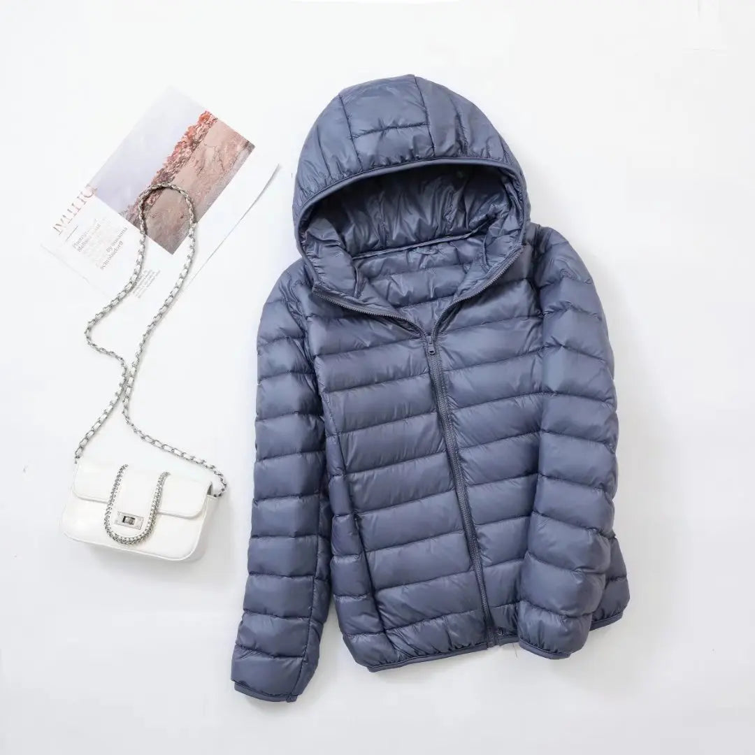 Damen Daunenjacke mit Kapuze