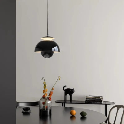 Lámpara colgante LED moderna con diseño de capullo de flor - Estética escandinava para dormitorio y cocina