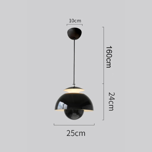 Lámpara colgante LED moderna con diseño de capullo de flor - Estética escandinava para dormitorio y cocina