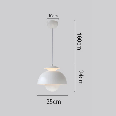Lámpara colgante LED moderna con diseño de capullo de flor - Estética escandinava para dormitorio y cocina