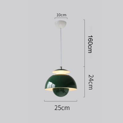 Lámpara colgante LED moderna con diseño de capullo de flor - Estética escandinava para dormitorio y cocina