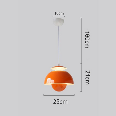 Lámpara colgante LED moderna con diseño de capullo de flor - Estética escandinava para dormitorio y cocina