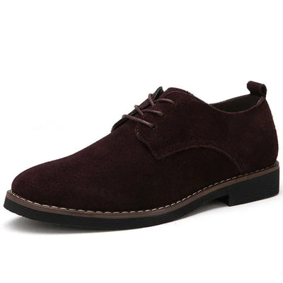 Zapatos casual Oxford de ante con cordones para hombre | Perfectos para el día a día