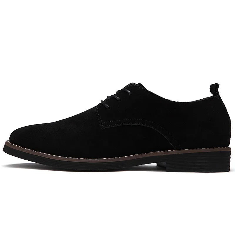 Zapatos casual Oxford de ante con cordones para hombre | Perfectos para el día a día