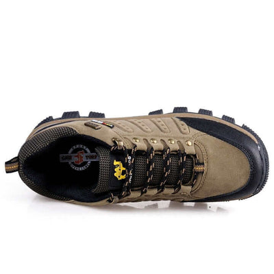 Outdoor Senderismo Bota Cuero Impermeable Trekking y Trabajo Verde
