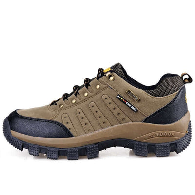 Outdoor Senderismo Bota Cuero Impermeable Trekking y Trabajo Verde
