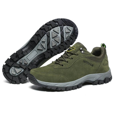 Bota de montaña impermeable de trabajo y trekking verde