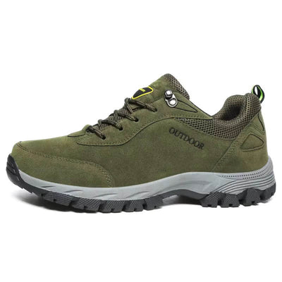 Bota de montaña impermeable de trabajo y trekking verde