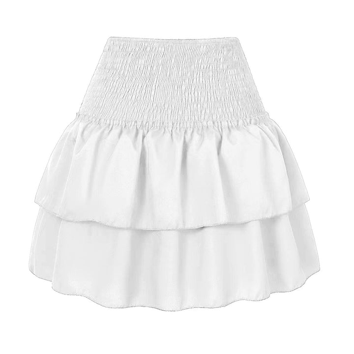 Falda boho Aurélie con volantes y estampado soñador corte fluido
