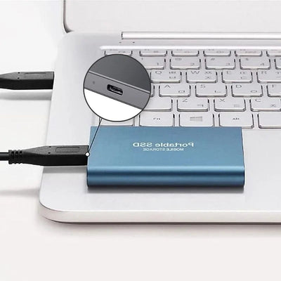 DataSafe - Almacenamiento SSD externo Aluminio - Disco duro superrápido - 32TB/16TB/8TB/4TB/2TB