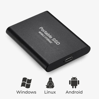 DataSafe - Almacenamiento SSD externo Aluminio - Disco duro superrápido - 32TB/16TB/8TB/4TB/2TB