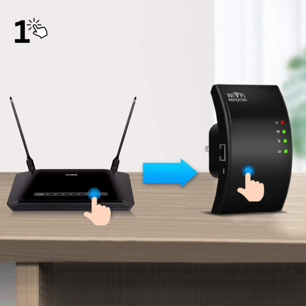 Amplificador de señal WIFI inalámbrico - Amplificación fiable de Internet para el hogar y la oficina