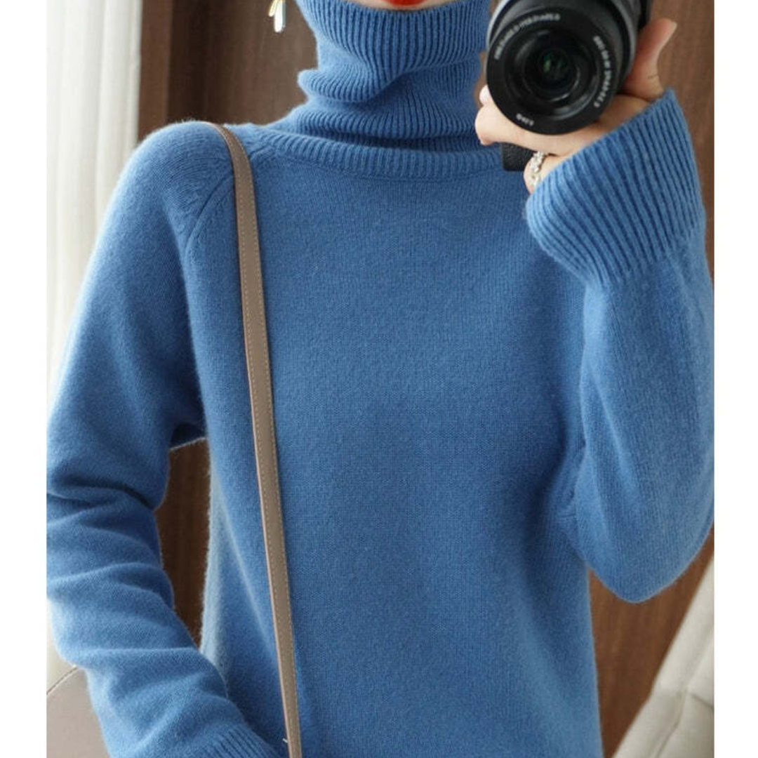Nikki | Jersey de mangá longa elegante para mulheres | Pescoço alto