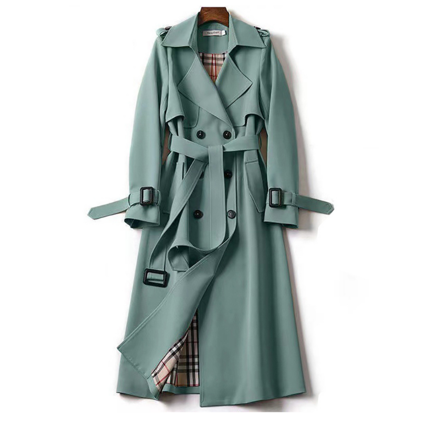 Elegante Gabardine Long com cinto - essencial no outono e na mola